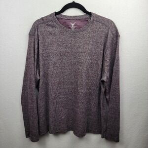 Nicoby Mens XL Sweater Long Sleeve Shirt Plum